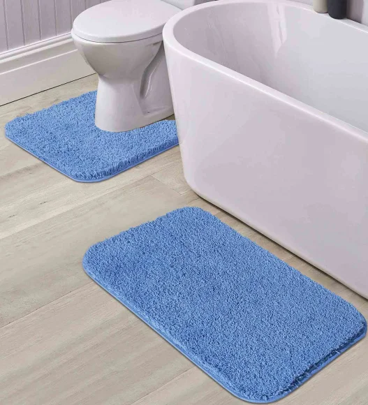 Franky Quick Dry Bath Mat Blue
