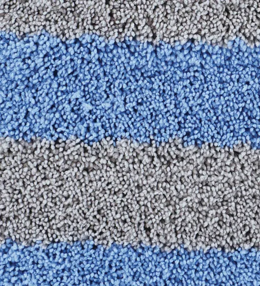 Franky Quick Dry Bath Mat Blue Silver