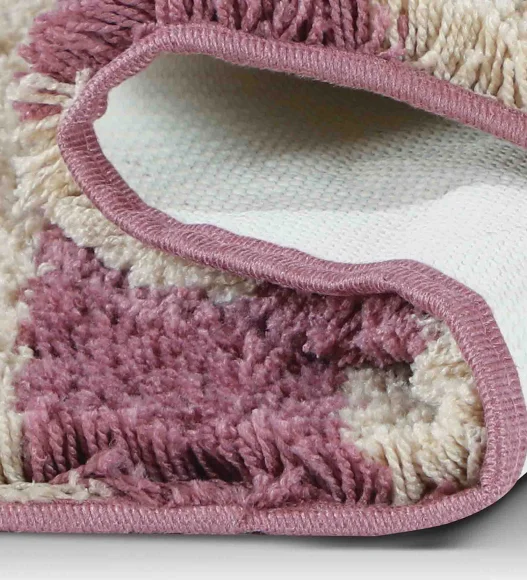 Franky Quick Dry Bath Mat Onion Pink L Beige