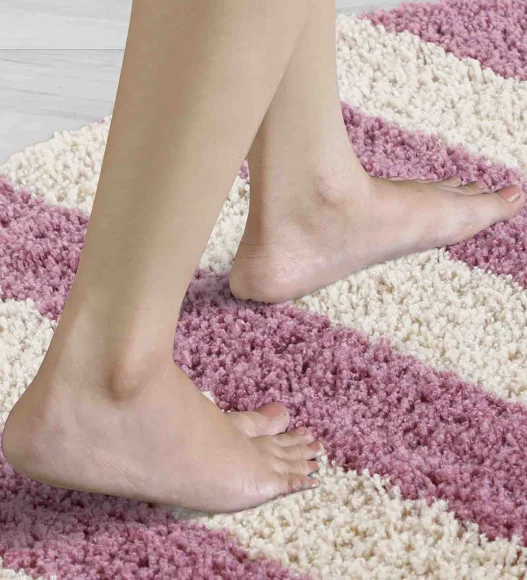 Franky Quick Dry Bath Mat Onion Pink L Beige