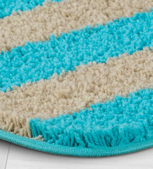 Franky Quick Dry Bath Mat Teal L Beige