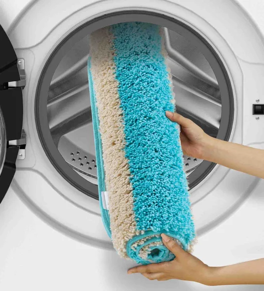 Franky Quick Dry Bath Mat Teal L Beige