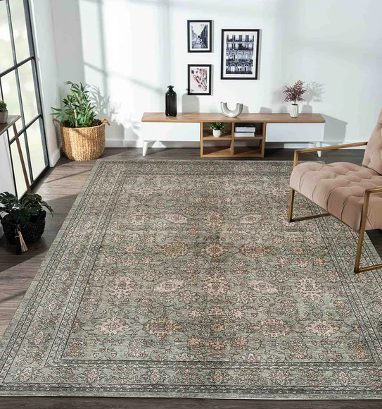 Paolo Classical Carpet Green