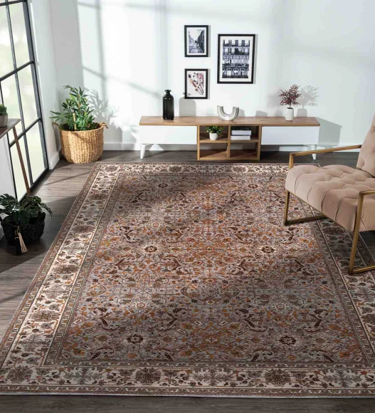 Aldo Green Garden Neo Classical Carpet M.Grey