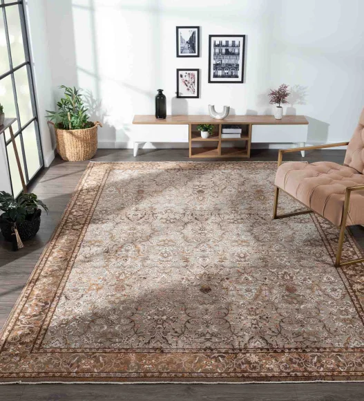 Aldo Meena Neo Classical Carpet Taupe