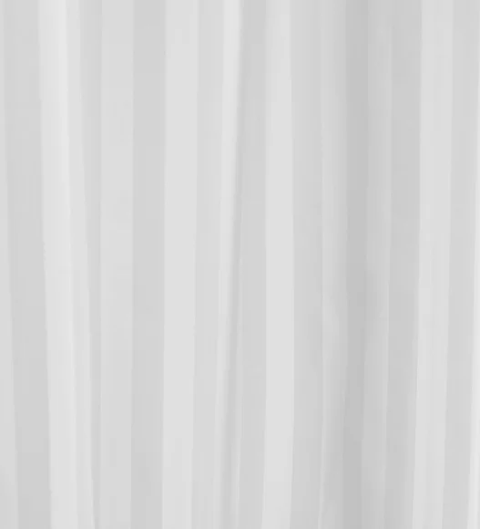 Hilton Water Repellent Polyester Shower Curtain White