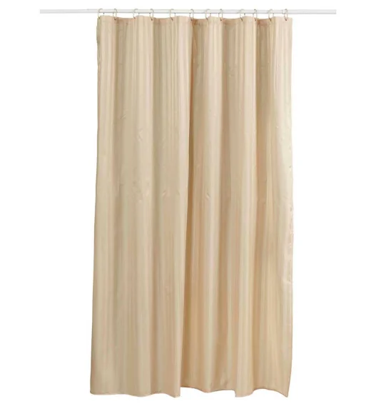 Hilton Water Repellent Polyester Shower Curtain Rust