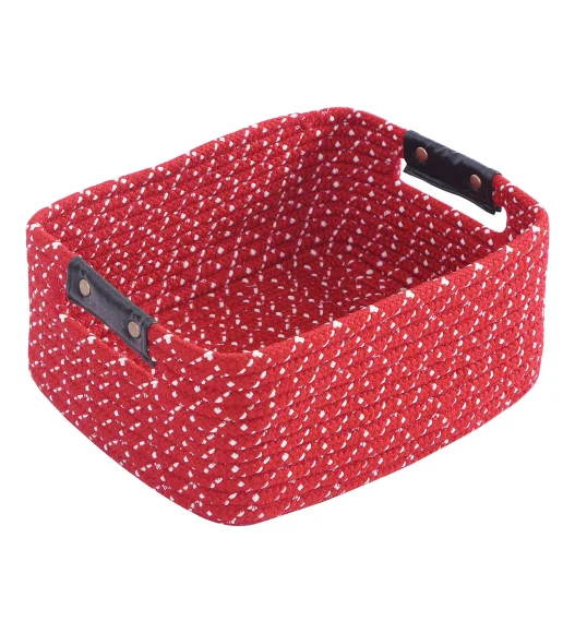 Nefais Set of 3 Pcs Storage Basket Red