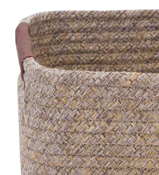 Nefais Set of 3 Pcs Storage Basket Beige