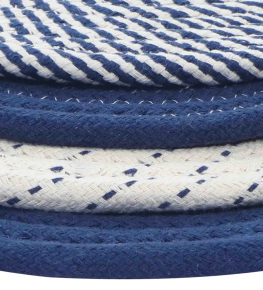 Icon Set Of 4 Heat Resistant Cotton Trivet Navy Blue