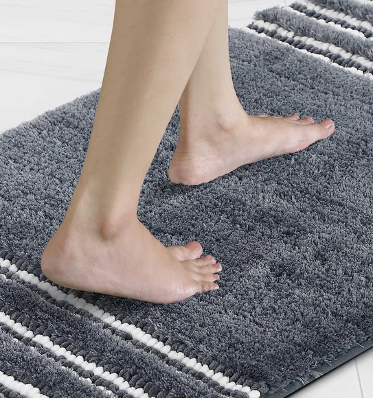 Clarion Super Soft Anti skid Bath Mat Charcoal