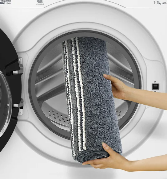 Clarion Super Soft Anti skid Bath Mat Charcoal