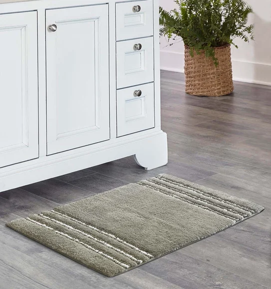 Clarion Super Soft Anti skid Bath Mat Stone