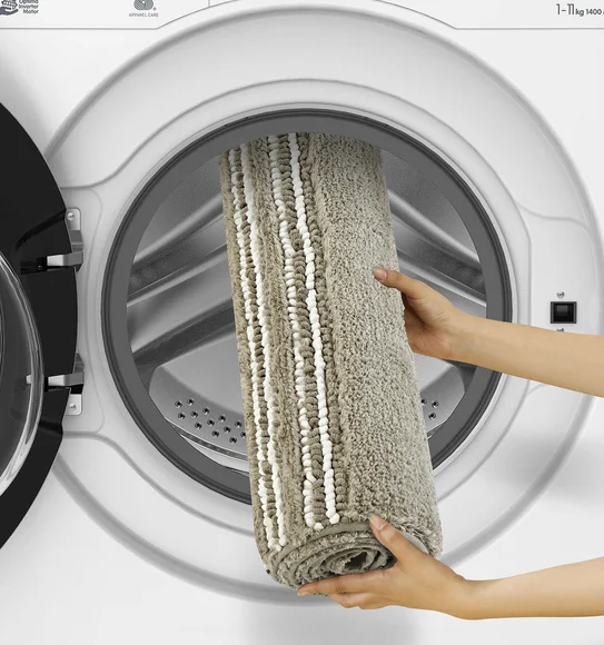 Clarion Super Soft Anti skid Bath Mat Stone