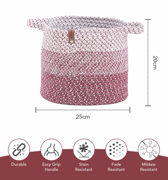 Suzan Multi Utility Storage Basket Wine