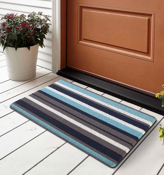 Kayo Polyester Outdoor Mat L.Blue and Navy