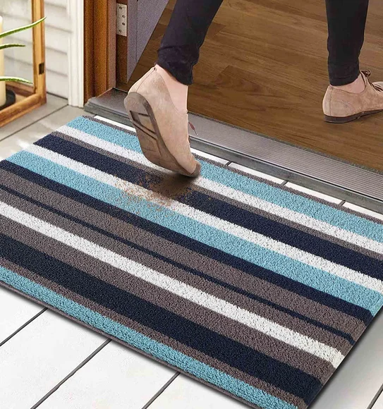 Kayo Polyester Outdoor Mat L.Blue and Navy