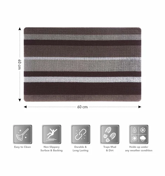Kayo Polyester Outdoor Mat Chocolate