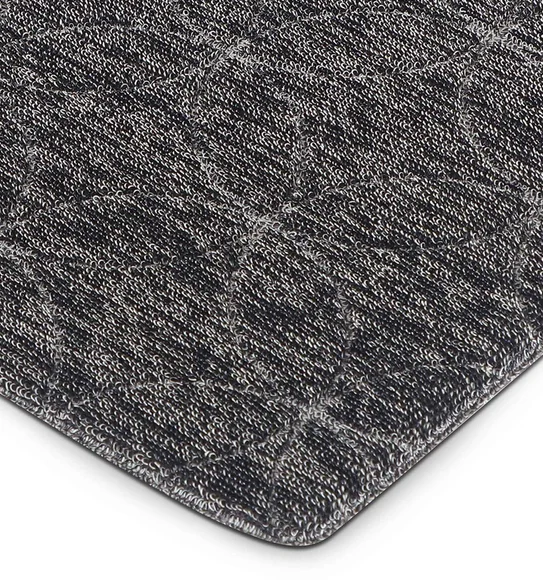 Kayo Polyester Outdoor Mat Grey and Charcoal