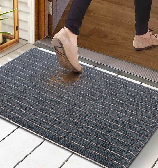 Kayo Polyester Outdoor Mat Grey