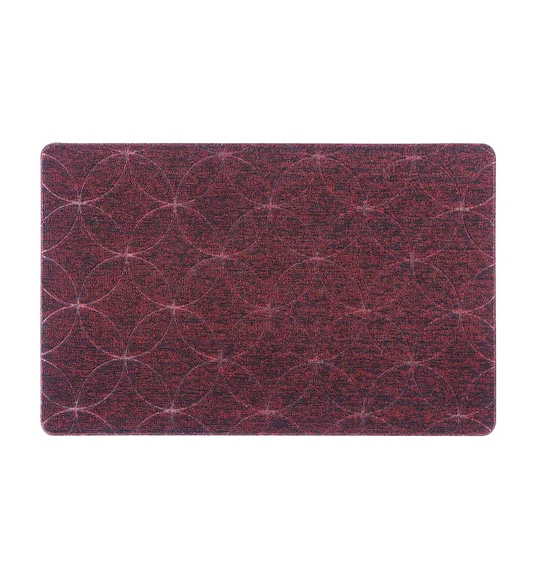 Kayo Polyester Outdoor Mat Rust and Black