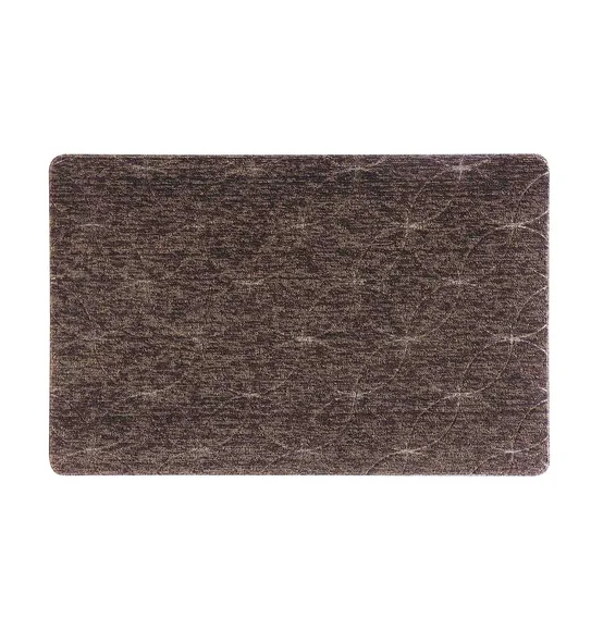 Kayo Polyester Outdoor Mat Beige and Charcoal