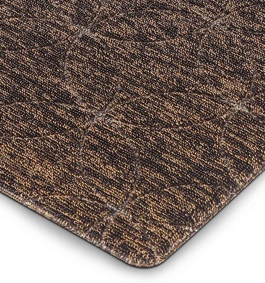 Kayo Polyester Outdoor Mat Beige and Charcoal