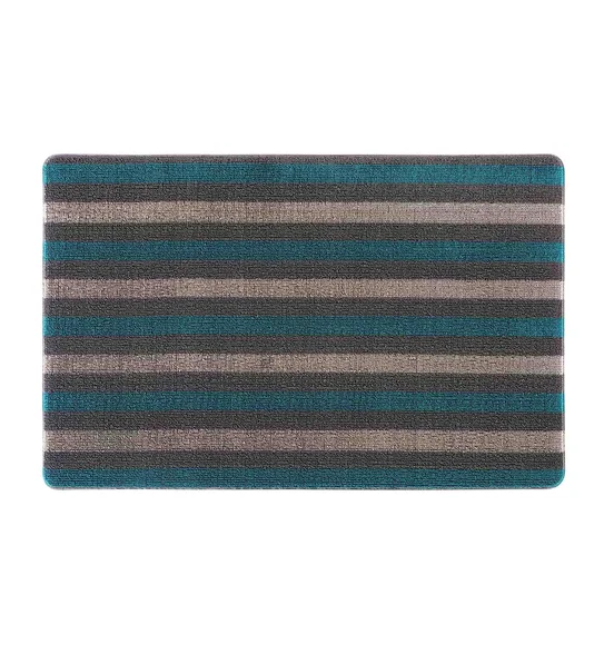Kayo Polyester Outdoor Mat D.Grey and Teal