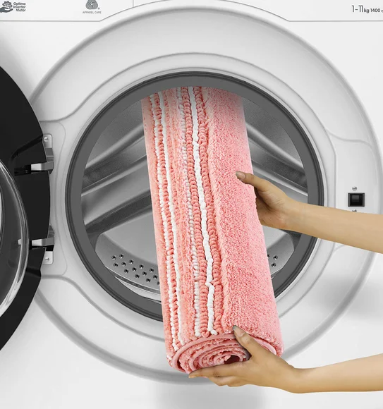 Clarion Super Soft Anti skid Bath Mat Peach
