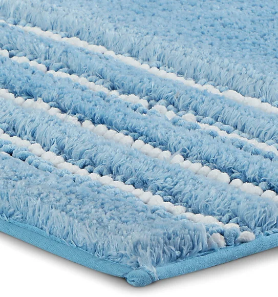 Clarion Super Soft Anti skid Bath Mat Baby Blue