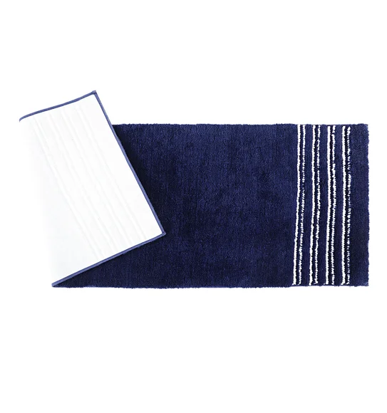Clarion Super Soft Anti skid Bath Mat Midnight Blue