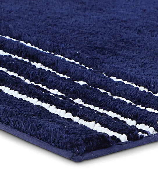 Clarion Super Soft Anti skid Bath Mat Midnight Blue