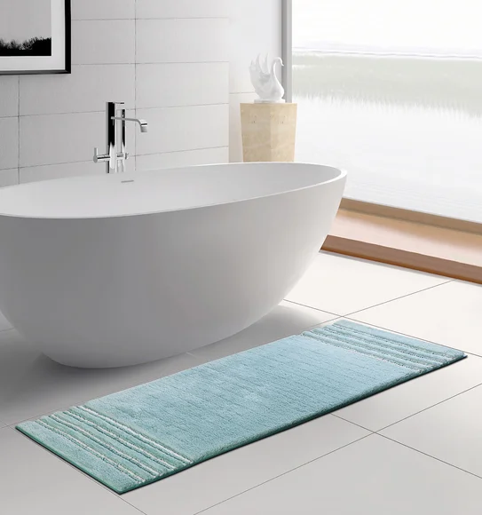 Clarion Super Soft Anti skid Bath Mat Aqua