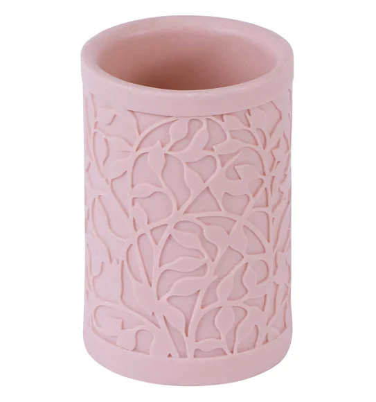 Alvina Polyresin Bath Set Sandstone