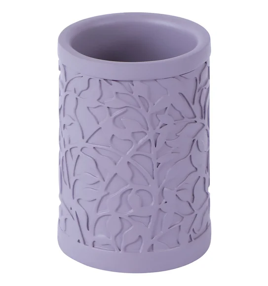 Alvina Polyresin Bath Set Purple