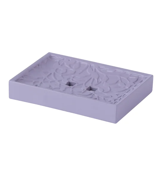 Alvina Polyresin Bath Set Purple