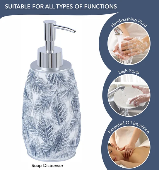 Alvina Polyresin Bath Set M.Grey