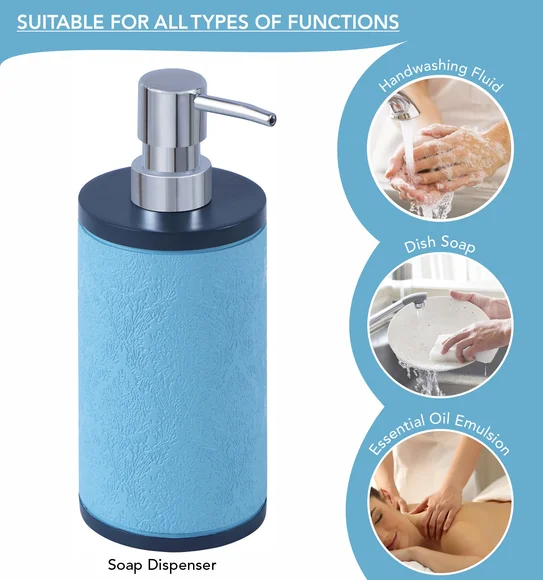 Alvina Polyresin Bath Set Teal