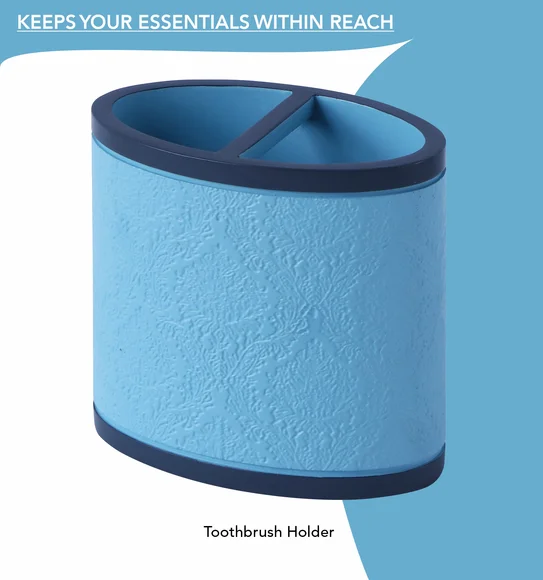 Alvina Polyresin Bath Set Teal