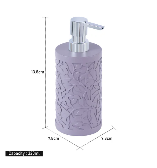 Alvina Polyresin Soap Dispenser Purple