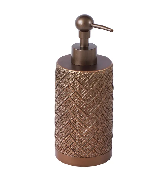 Alvina Polyresin Soap Dispenser D Brown