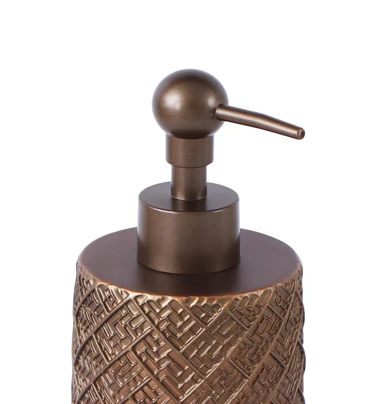 Alvina Polyresin Soap Dispenser D Brown
