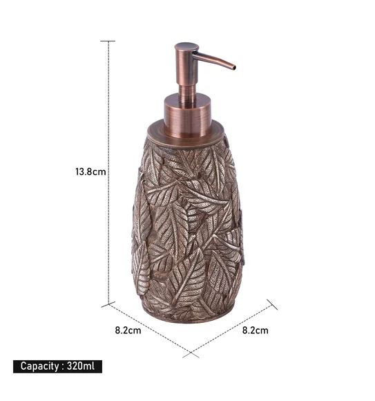 Alvina Polyresin Soap Dispenser Chocolate Brown