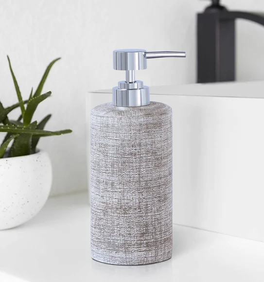 Alvina Polyresin Soap Dispenser Taupe