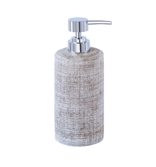 Alvina Polyresin Soap Dispenser Taupe