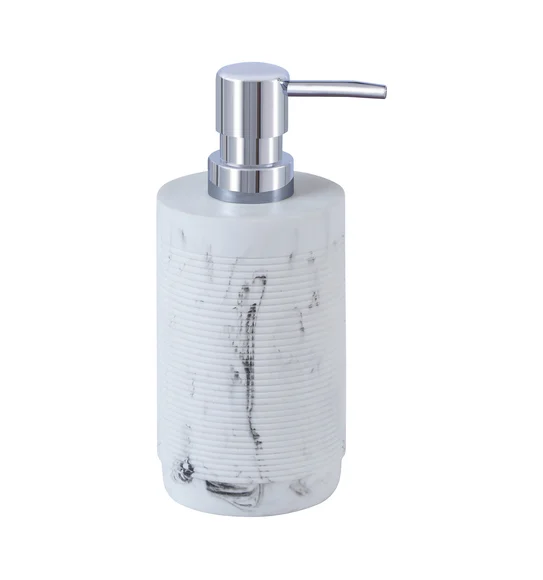 Alvina Polyresin Soap Dispenser Marble White