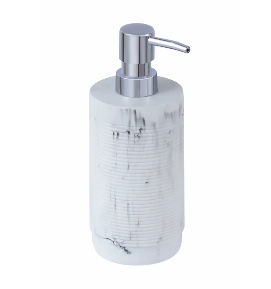 Alvina Polyresin Soap Dispenser Marble White