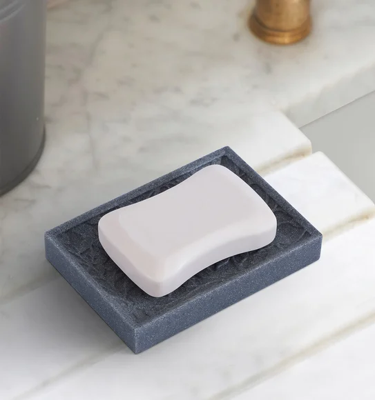 Alvina Soap Dish Polyresin Soap Dish L.Grey