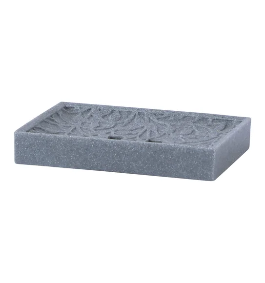 Alvina Soap Dish Polyresin Soap Dish L.Grey