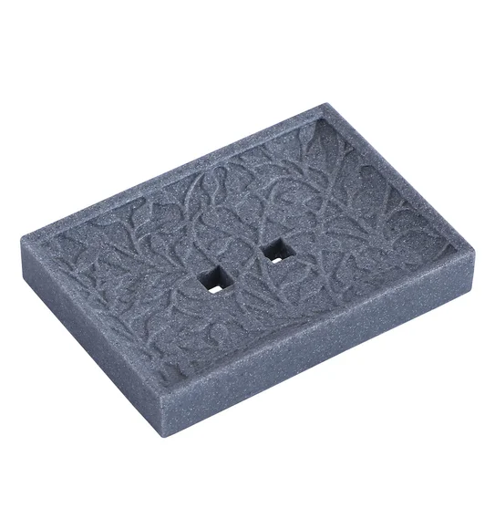 Alvina Soap Dish Polyresin Soap Dish L.Grey